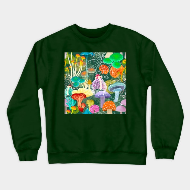 The Forest Floor Crewneck Sweatshirt by Salty Siren Studios